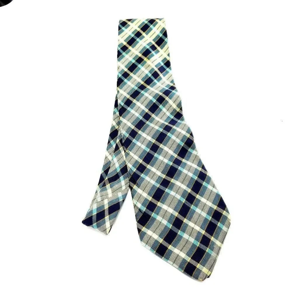 Banana Republic Multi Colored Silk Tie Woven Wide Regimental Stripes‎